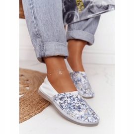 Naisten nahka Maciejka-ballerinat valkoinen 01930-85 monivärinen 2