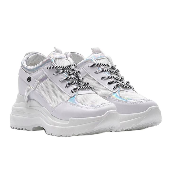 Valkoiset lenkkarit paksulla Johanin pohjalla valkoinen 1