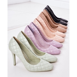 PS1 Tyylikäs beige tikatut korot Rosanna 1