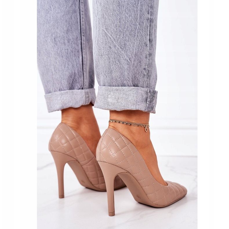 PS1 Tyylikäs tikattu tikkaus kirkas ruskea Rosanna 1