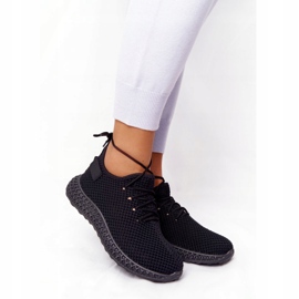 PS1 Naisten urheilukengät Slip-on Black Run Away musta 1