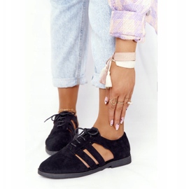 Naisten Brogues leikkauksilla Musta Lu Boo 1