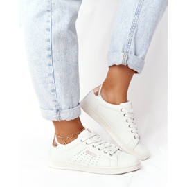 Naisten nahkakengät Big Star DD274583 Valkoinen-Kupari kultainen 1