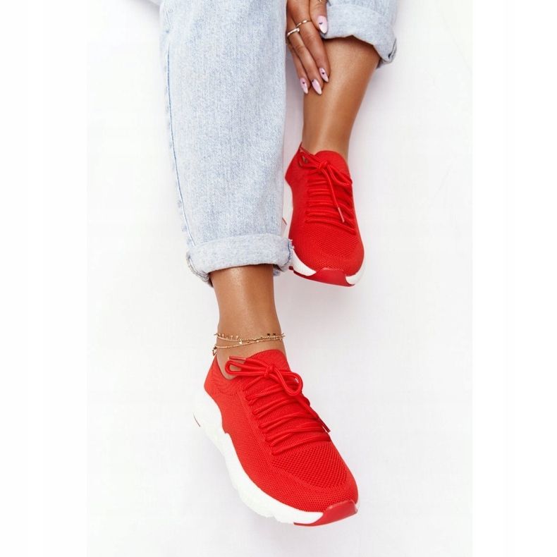 Naisten urheilukengät Slip-on Big Star DD274580 Punainen 1