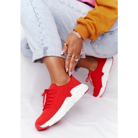 Naisten urheilukengät Slip-on Big Star DD274580 Punainen 2