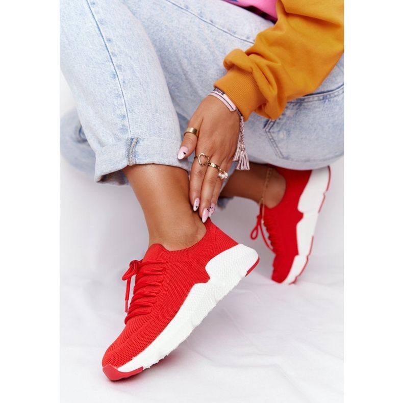 Naisten urheilukengät Slip-on Big Star DD274580 Punainen 2