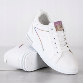 SHELOVET Valkoiset kengät, joissa piilotettu kiila valkoinen 1