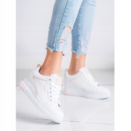 SHELOVET Valkoiset kengät, joissa piilotettu kiila valkoinen 2