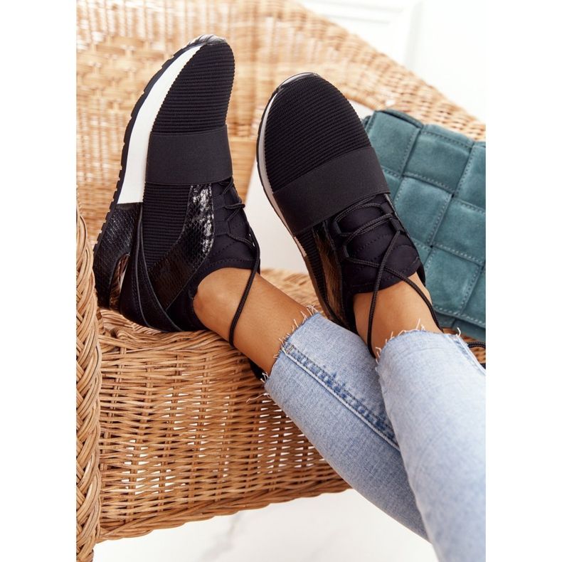 FB2 Naisten urheilukengät Tennarit Musta Netta 1