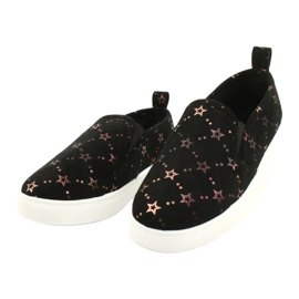Evento Suede Sports Slip-On Lenkkarit 21DZ26-3931 ['musta kulta'] musta 2
