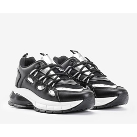 Mustat lenkkarit, joissa on hopeiset Guadalupe -insertit 1