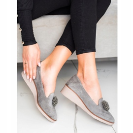 VINCEZA -koristeelliset tyylikkäät herrat harmaa 1