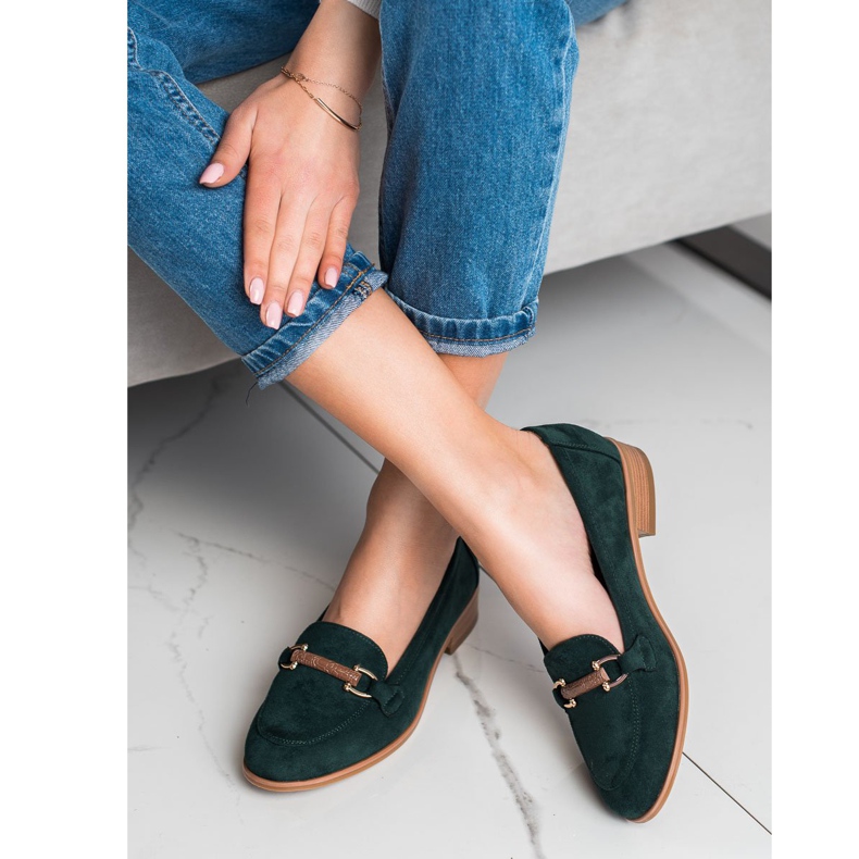 VINCEZA matalakorkoiset kengät vihreä 2