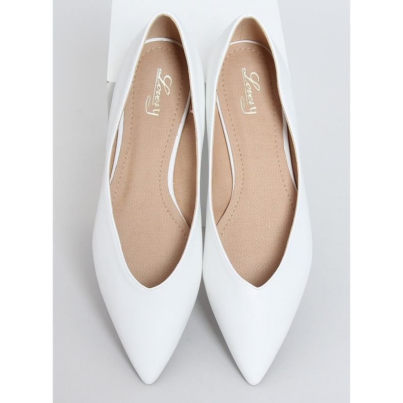 Valkoiset naisten ballerinat MM-600 Valkoinen 1