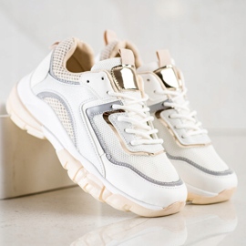 Ideal Shoes Kengät, joissa glitter -lisäosa valkoinen monivärinen 2