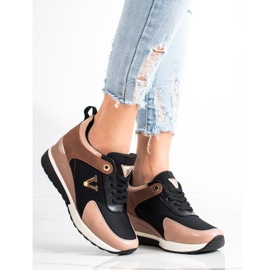 VINCEZA rento lenkkarit musta vaaleanpunainen monivärinen 1