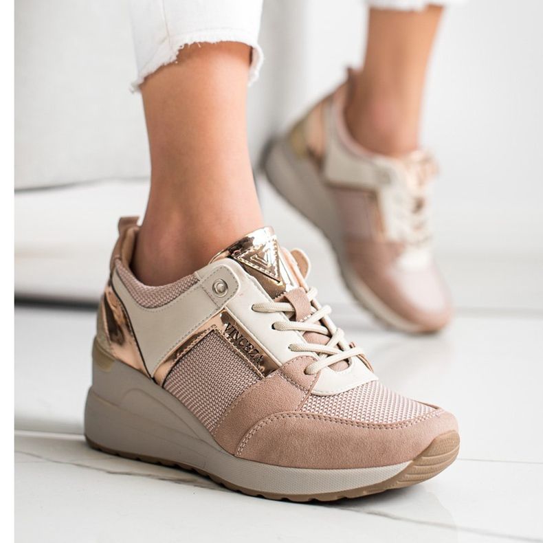 Tyylikkäät VINCEZA -lenkkarit vaaleanpunainen 1