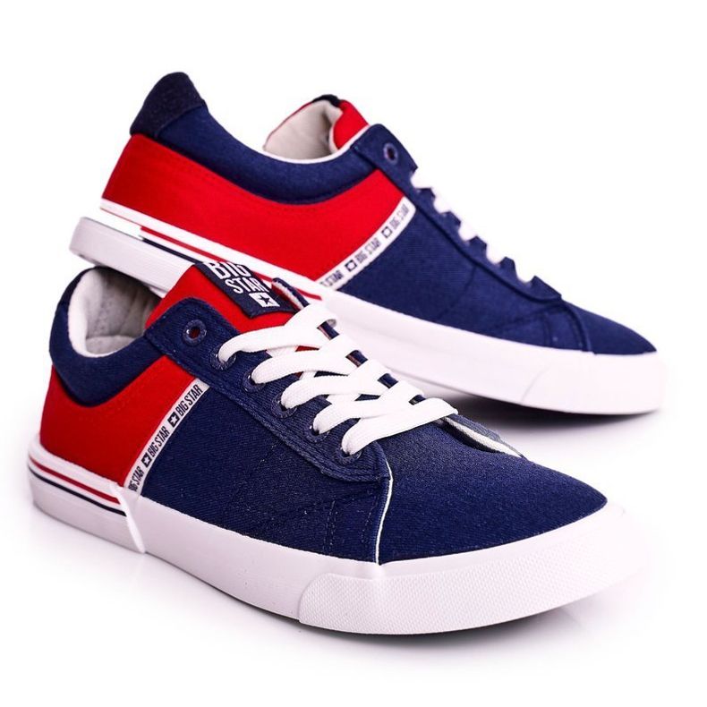 Miesten lenkkarit Big Star FF174137 Navy Blue-Red punainen tummansininen 1