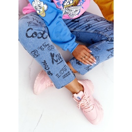 EVE Naisten lenkkarit massiivisella vaaleanpunaisella naurulla vaaleanpunainen 2