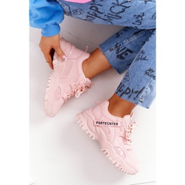 EVE Naisten lenkkarit massiivisella vaaleanpunaisella naurulla vaaleanpunainen 1