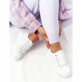 PS1 Naisten lenkkarit, joissa on valkoinen-hopeinen hohtotikkaus hopea 1