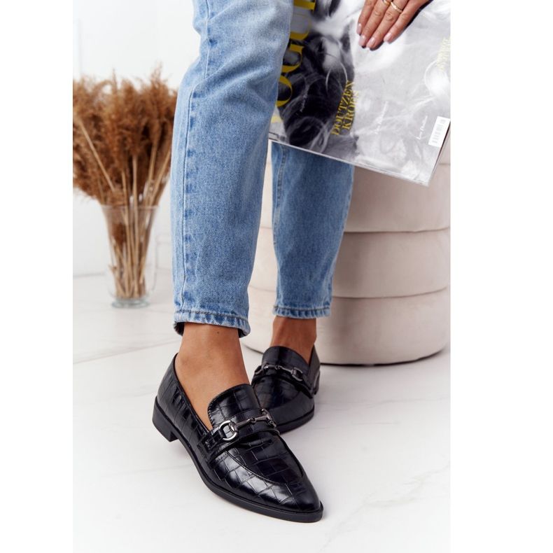 S.Barski Tyylikkäät naisten mokkasiinit, S. Bararski Black musta 1