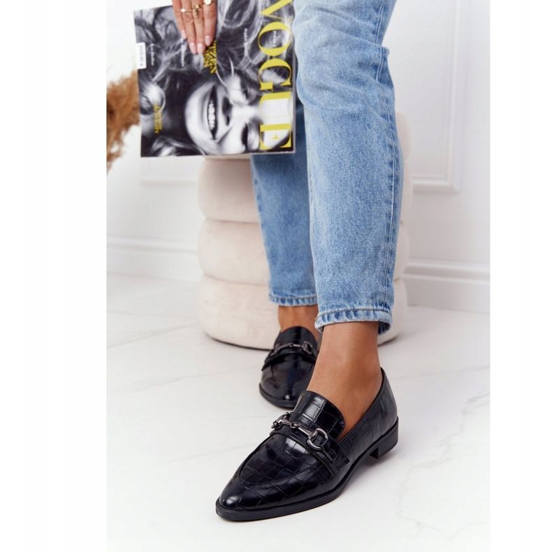 S.Barski Tyylikkäät naisten mokkasiinit, S. Bararski Black musta 2