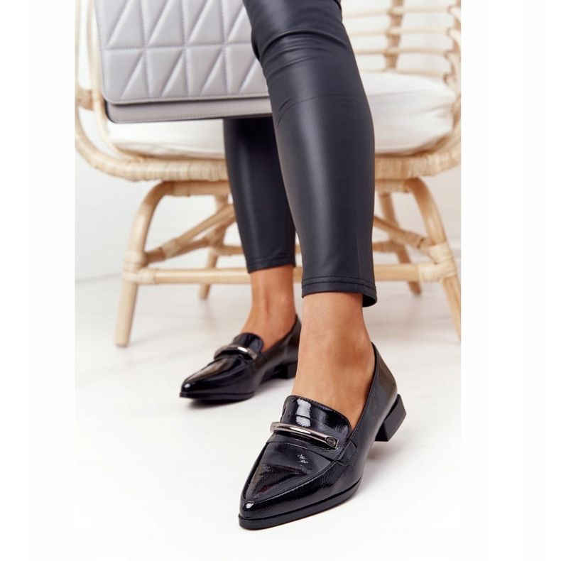 S.Barski Tyylikkäät mokkasiinit S. Barski Premium lakattu musta 2