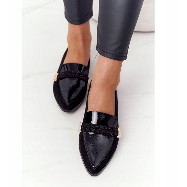 S.Barski Tyylikkäät mokkasiinit S. Barski Premium Suede Black musta 1