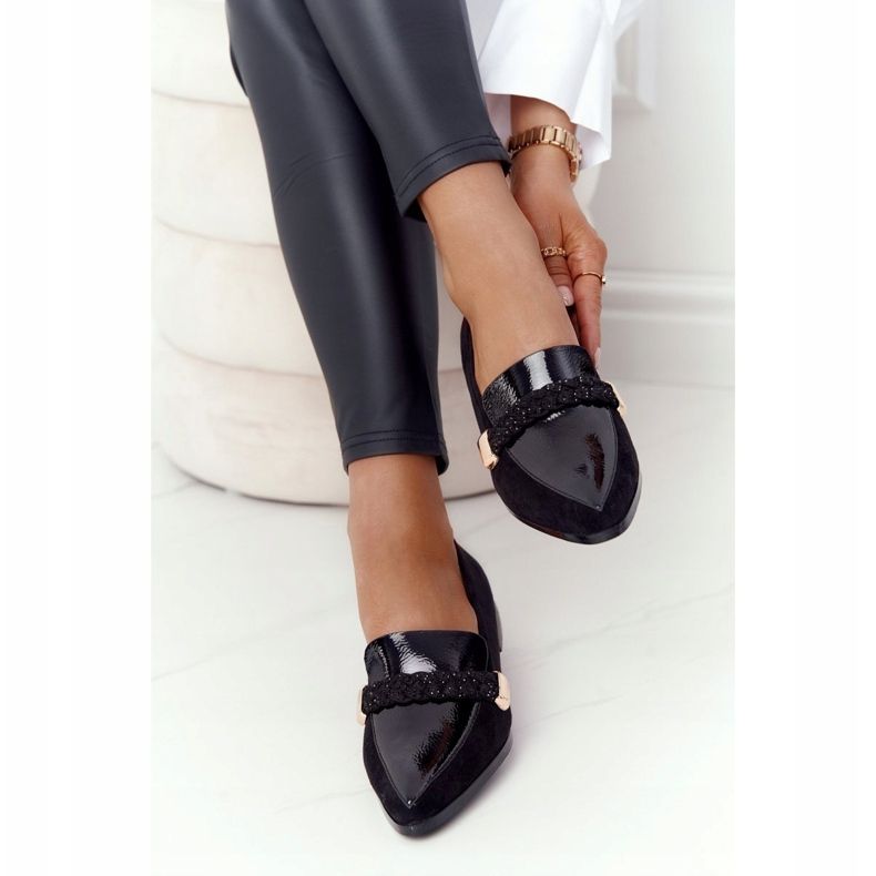 S.Barski Tyylikkäät mokkasiinit S. Barski Premium Suede Black musta 2