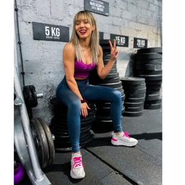 Kylie Klassiset urheilukengät valkoinen vaaleanpunainen 1