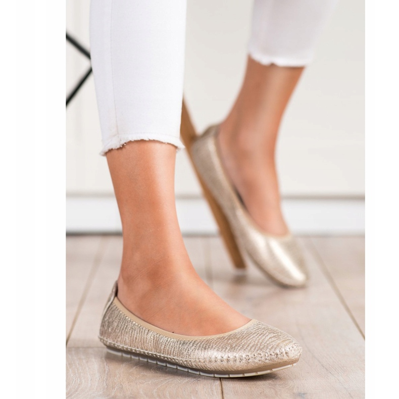 Kylie Klassiset ballerinat kultainen 1