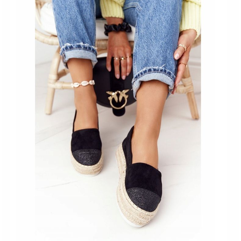 S.Barski Espadrillit olkilavalla S. Bararski musta 1