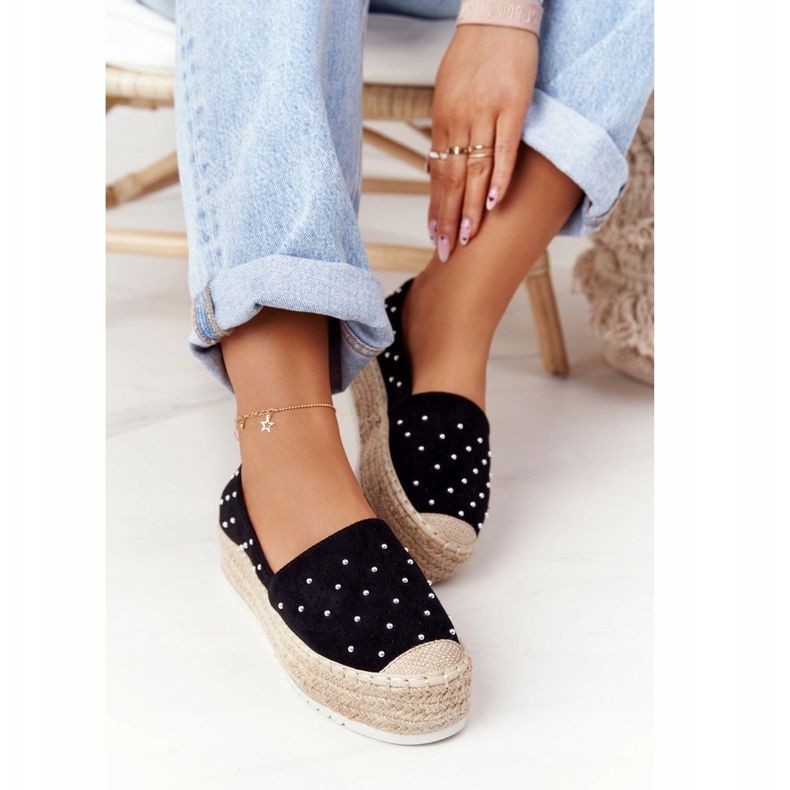 S.Barski Espadrillit olkilavalla S. Bararski musta 2