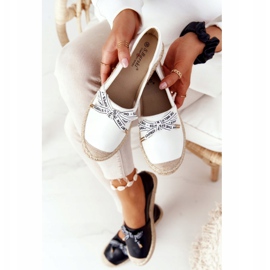 S.Barski Espadrillot olkipohjassa S. Bararski valkoinen 1