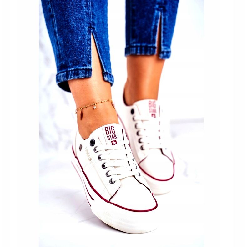 Naisten lenkkarit Big Star White GG274140 valkoinen 3