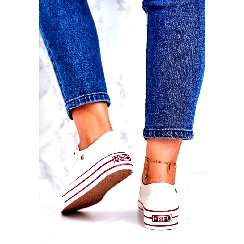 Naisten lenkkarit Big Star White GG274140 valkoinen 4