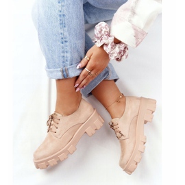 PS1 Naisten Oxfords Mokkanahka Nude Imogen Platform beige vaaleanpunainen 1