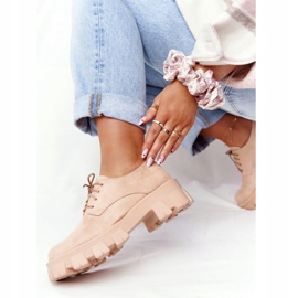 PS1 Naisten Oxfords Mokkanahka Nude Imogen Platform beige vaaleanpunainen 2