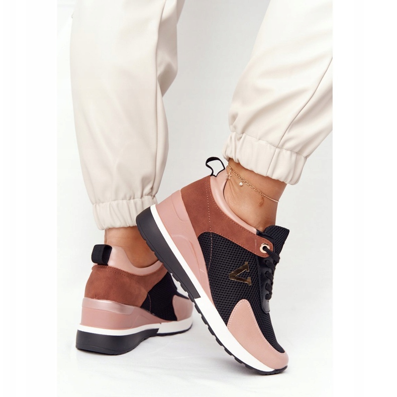 Wedge Tennarit Vinceza 10590 Musta-Vaaleanpunainen 1