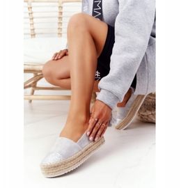 S.Barski Espadrillit olkilavalla S. Barski harmaa beige 2