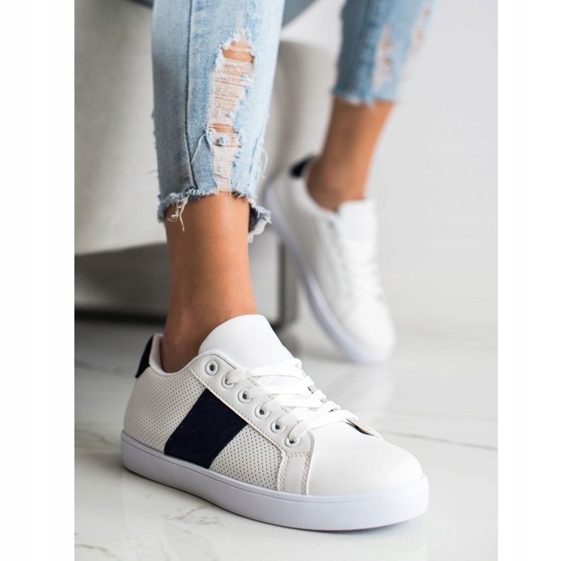 SHELOVET Avoimet lenkkarit Eco -nahkaa valkoinen 1