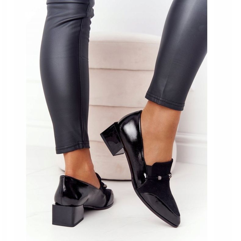 Tyylikäs Avokkaat Korkokengät S.Barski Premium Black musta 2