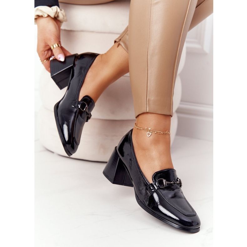 Tyylikäs Avokkaat Korkokengät S.Barski Premium Black musta 1