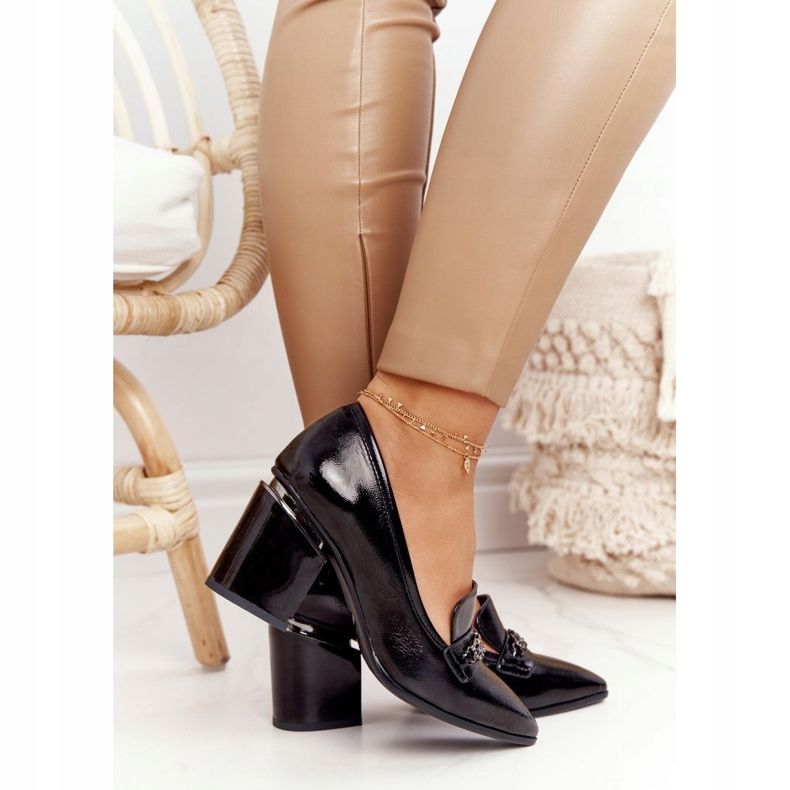 Tyylikkäät pumput baarissa S.Barski Premium Black musta 2