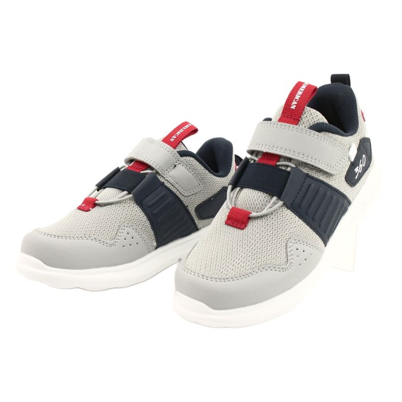 American Club AA06 nahkapohjalliset urheilukengät harmaa 2