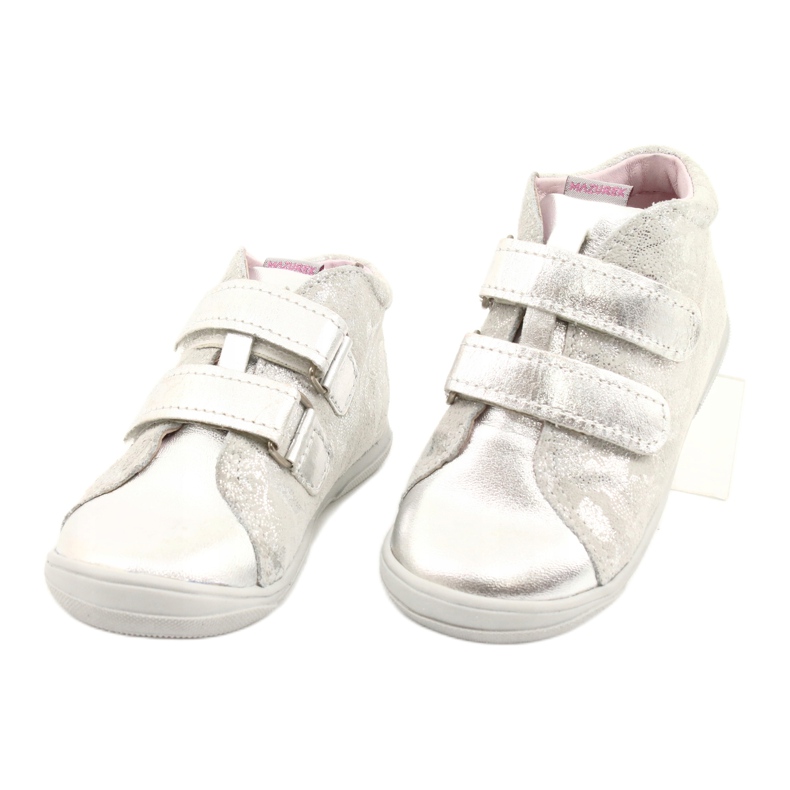 Mazurek Urheilunahkakengät, tarranauhalla 1264 hopeaa harmaa 2