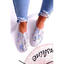 Jezzi Naisten harmaa nahka lenkkarit mukavuussyöttö 3