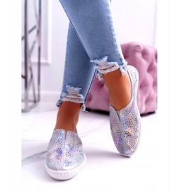 Jezzi Naisten harmaa nahka lenkkarit mukavuussyöttö 4