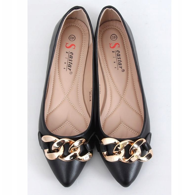 Musta CD82P Mustat ballerinat ketjulla 1